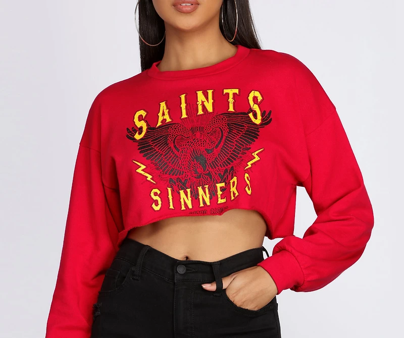 Sinner Crop Crew neck