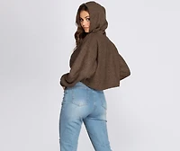 Casually Cozy Cropped Hoodie