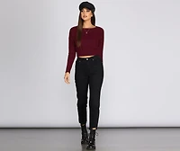 Those Cozy Feels Crop Top
