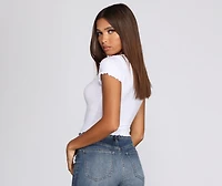 On That Basic Ribbed Top