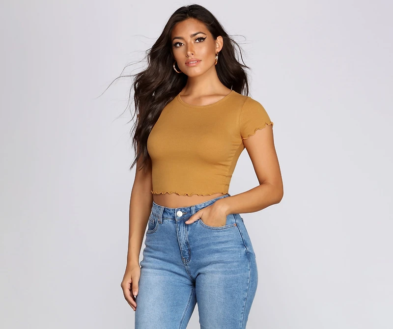 On That Basic Ribbed Top