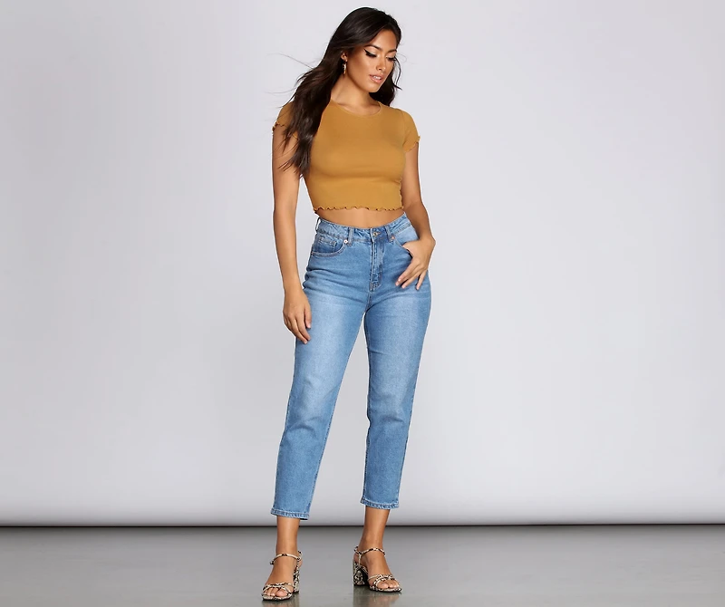 On That Basic Ribbed Top