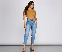 On That Basic Ribbed Top