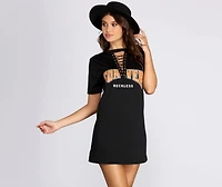 Forever Reckless Lace Up Tunic