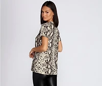 Hypnotic Brushed Knit Tee