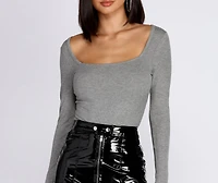 All You Need Ribbed Bodysuit
