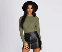 Those Cozy Feels Crop Top