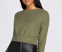 Those Cozy Feels Crop Top