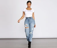 Lucky You Knit Cropped Top