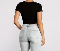 Knot So Basic Crop Top