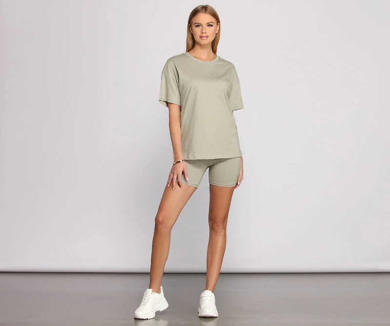 Feeling Basic Crew Neck Tee