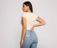 Basic Is Better Crew Neck Crop Top