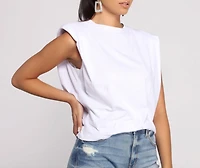 Essential Crew Neck Basic Muscle Tee