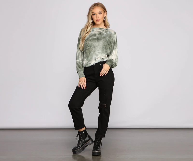 Tie Dye Chic Oversized Top