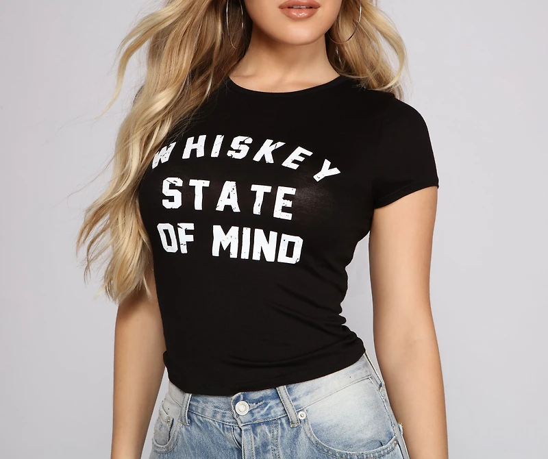 Whiskey State Of Mind Graphic Tee
