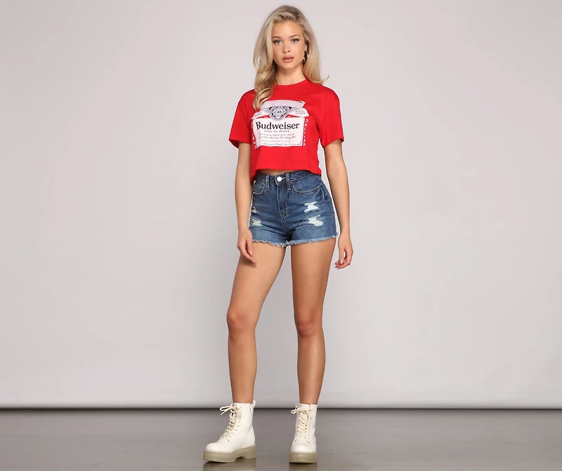 Budweiser Graphic Crop Top