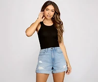 Everyday Essential Ribbed Knit Tank