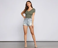 Must-Have Ribbed Knit Crop Top