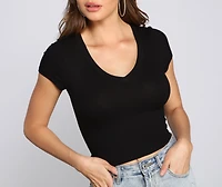 Must-Have Ribbed Knit Crop Top