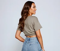 Cinched And Chic Crop Top