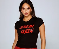 Scream Queen Halloween Graphic Tee