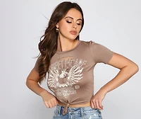 Sweet Escape Cropped Graphic Tee