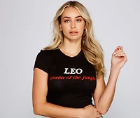 Queen Of The Jungle Leo Graphic Tee