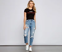 Queen Of The Jungle Leo Graphic Tee