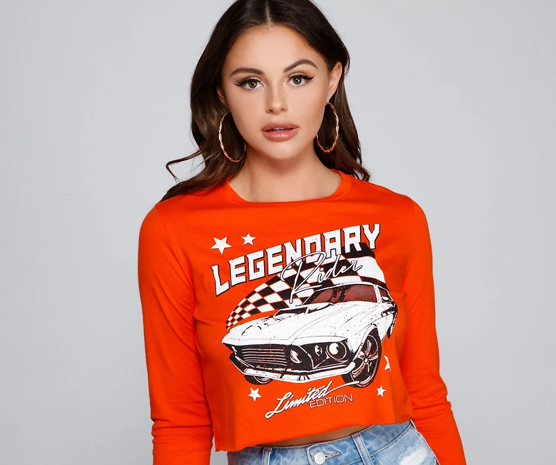 Legendary Rider Graphic Long Sleeve Top
