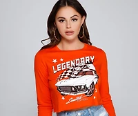 Legendary Rider Graphic Long Sleeve Top