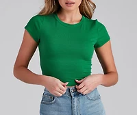 Better Basics Ribbed Knit Tee