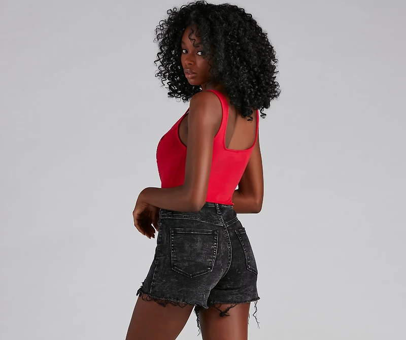 Hit The Road Graphic Bustier