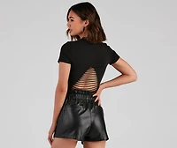 Racer Babe Cropped Graphic Tee
