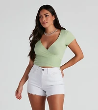 The Perfect Basic Knit Crop Top