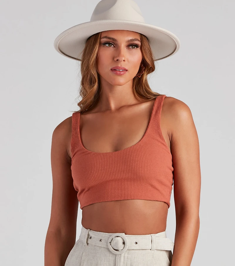 I've Got Needs Scoop Neck Crop Top
