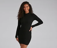 Major Double Take Knit Mini Dress