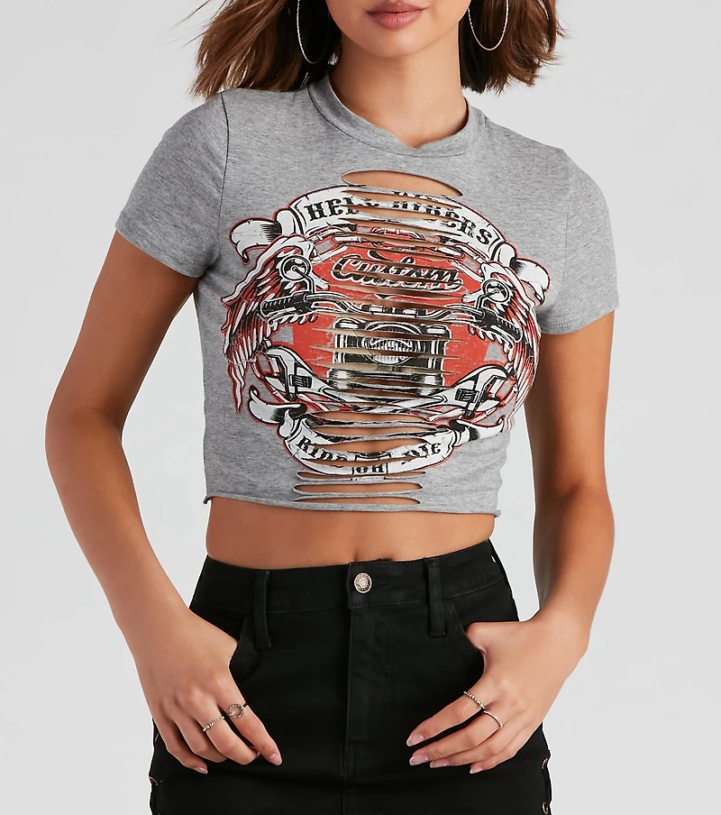 Ride Or Die Moto Graphic Slash Tee