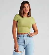 Better Basics Ribbed Knit Tee