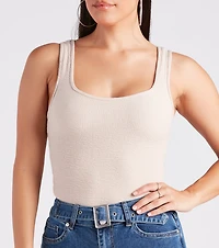 Casual Vibes Sleeveless Scoop Neck Bodysuit