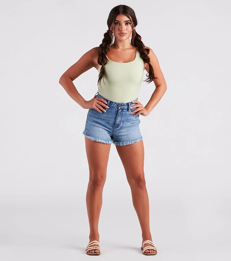 Casual Vibes Sleeveless Scoop Neck Bodysuit
