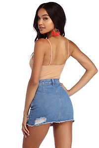 All Up On Knit Bodysuit