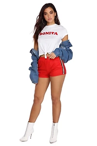 Knotted Bonita Crop Tee
