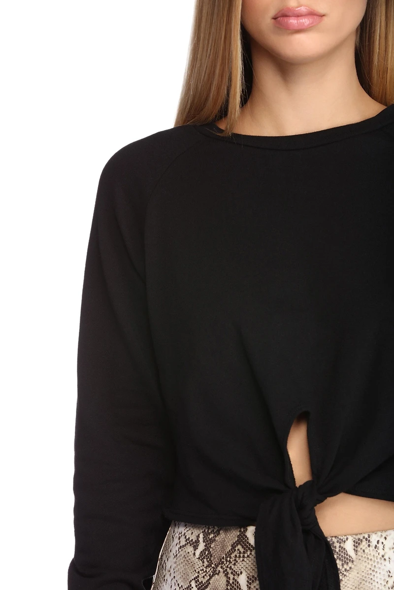 Knotty Intentions Cropped Sweatshirt