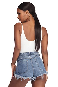 Essential Ribbed Sleeveless Bodysuit