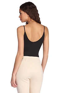 Essential Ribbed Sleeveless Bodysuit