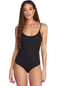Essential Ribbed Sleeveless Bodysuit