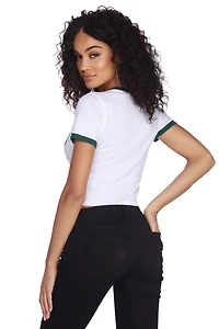 Lucky Graphic Ringer Tee