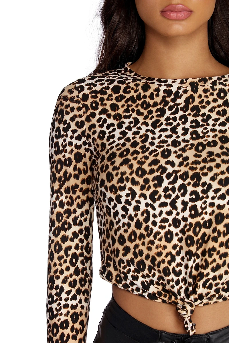 Knotty Kitten Leopard Tee