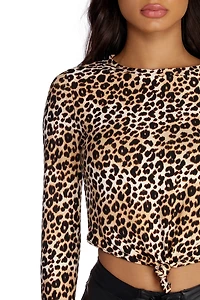 Knotty Kitten Leopard Tee