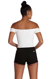 Wear Me Off Shoulder Top